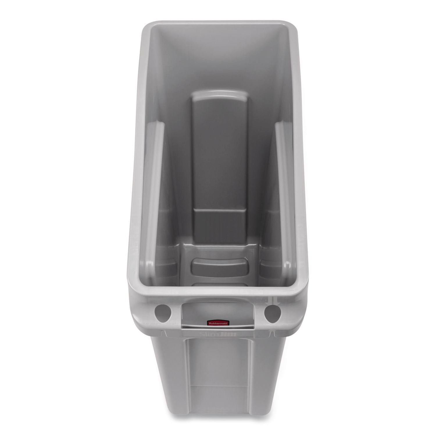 Slim Jim Under-Counter Container, 13 gal, Polyethylene, Gray