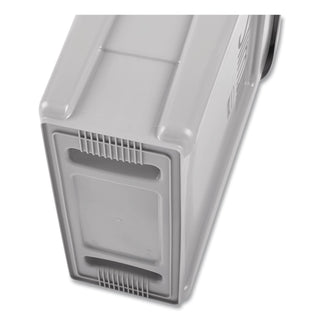 Slim Jim Under-Counter Container, 13 gal, Polyethylene, Gray