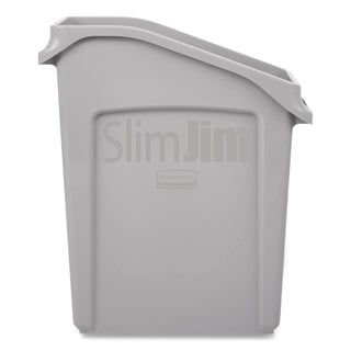 Slim Jim Under-Counter Container, 13 gal, Polyethylene, Gray