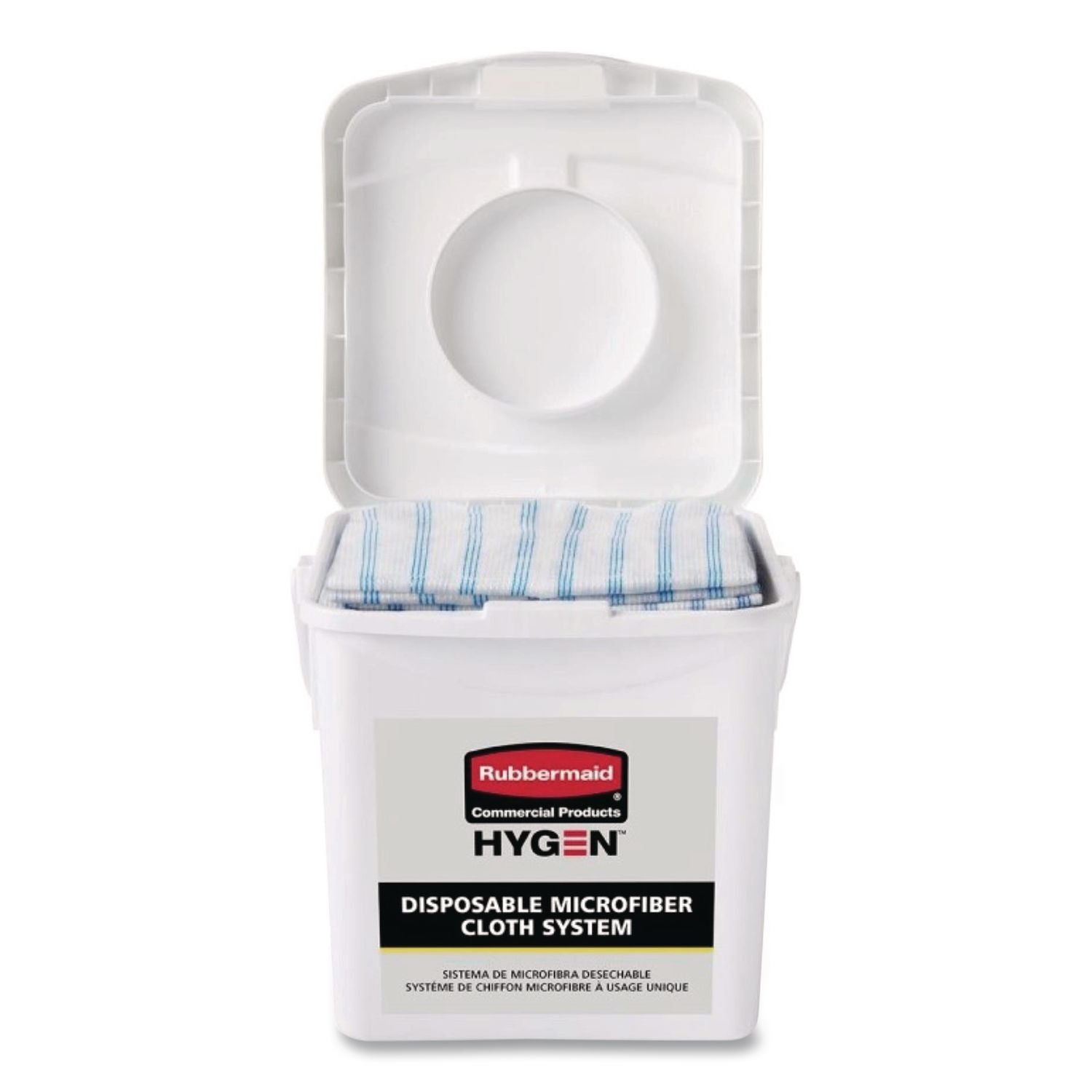 Disposable Microfiber Charging Bucket, 7.92 x 7.75 x 7.44, White, 4/Carton