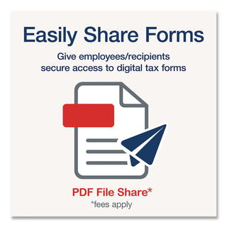 1099-NEC Tax Forms, Fiscal Year: 2023, Five-Part Carbonless, 8.5 x 3.5, 3 Forms/Sheet, 50 Forms Total