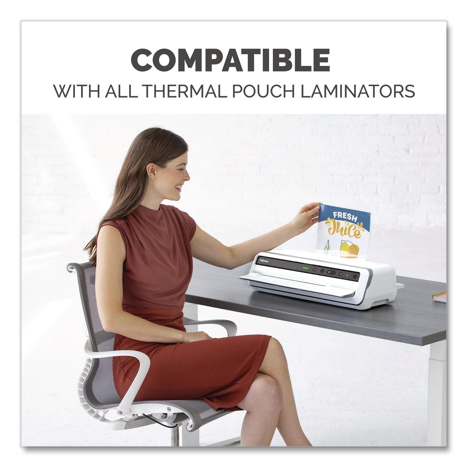 Thermal Laminating Pouches, 3 mil, 9" x 11.5", Matte Clear, 50/Pack