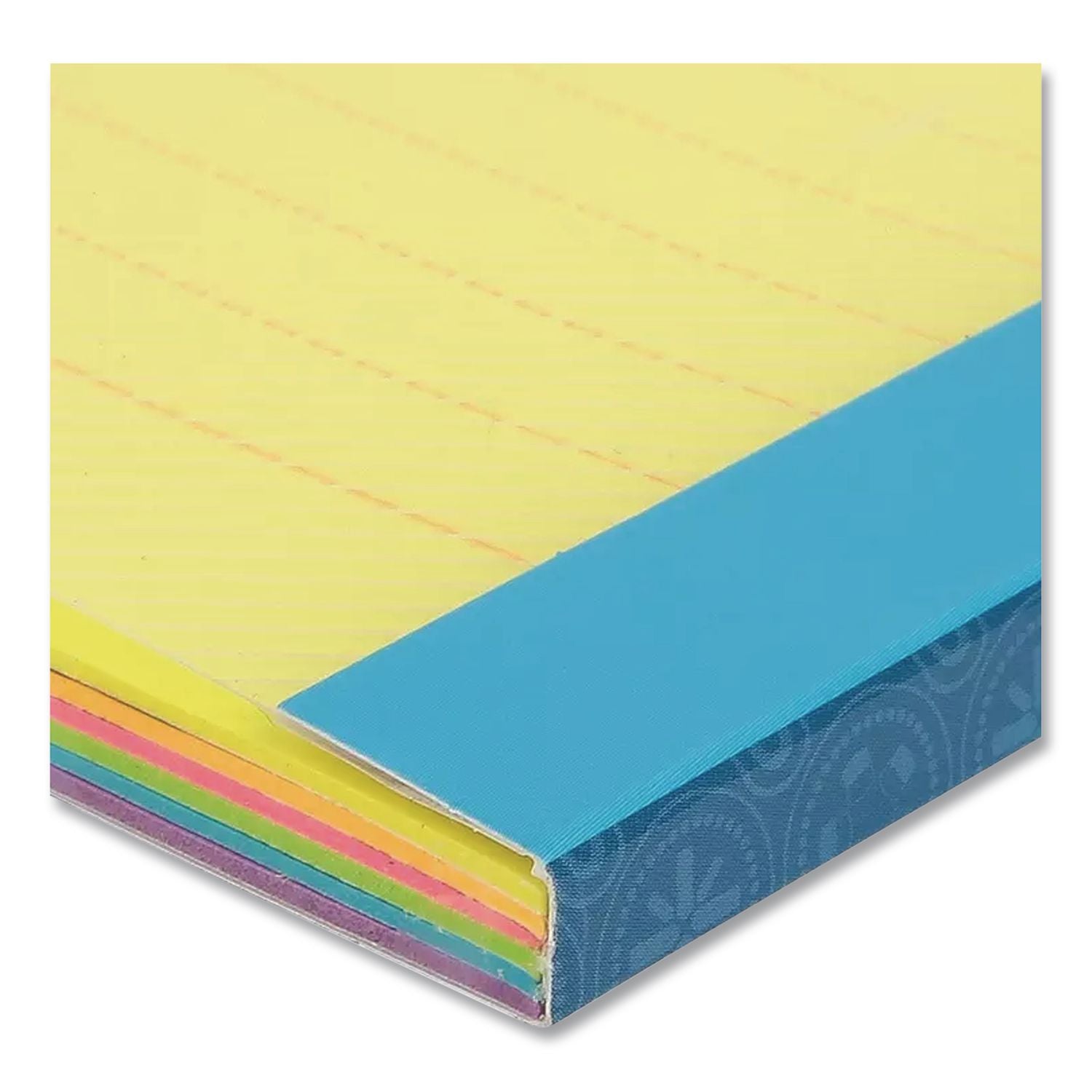 Divider Sticky Notes, 6-Tab Sets, Note Ruled, 4" x 6", Assorted Colors, 60 Sheets/Set, 3 Sets/Box