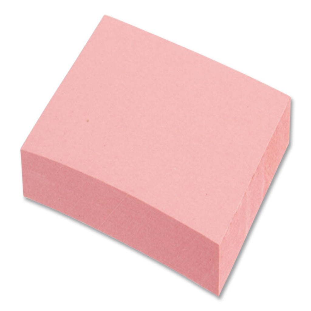 100% Recycled Self-Stick Notes, 3" x 3", Assorted Pastel Colors, 100 Sheets/Pad, 12 Pads/Pack