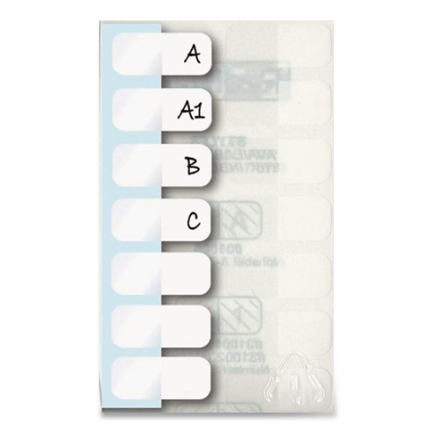 Legal Index Tabs, Customizable: Handwrite Only, 1/5-Cut, White, 1" Wide, 416/Pack