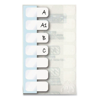 Legal Index Tabs, Customizable: Handwrite Only, 1/5-Cut, White, 1" Wide, 416/Pack