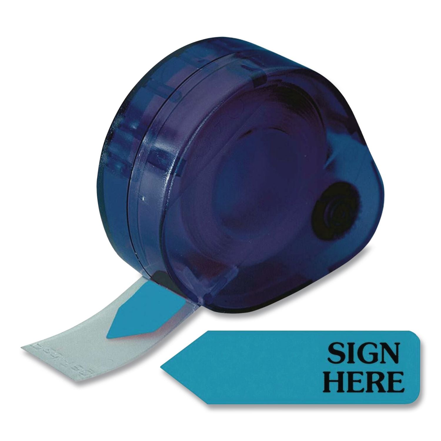 Arrow Message Page Flags in Dispenser, "Sign Here", Blue, 120 Flags/Dispenser