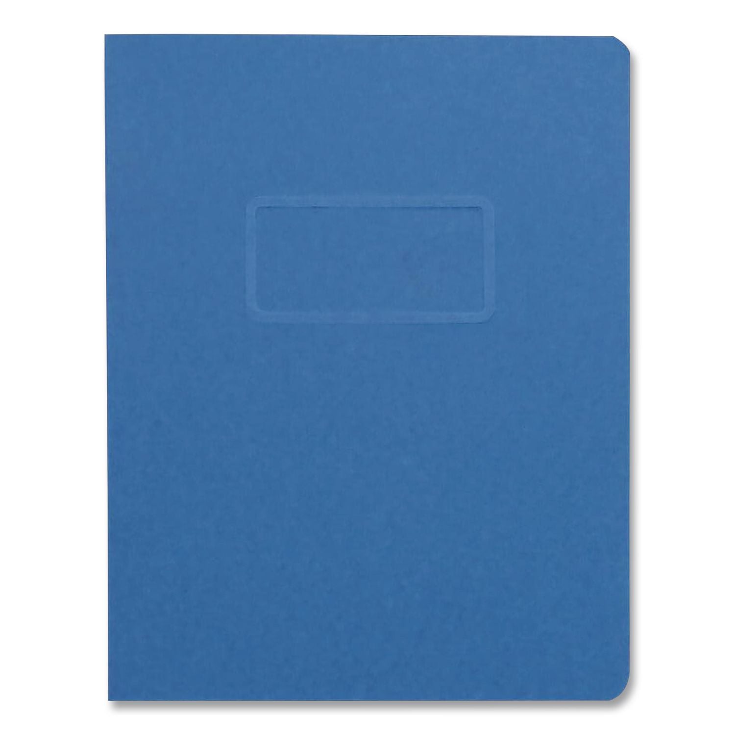 Two-Prong Pressboard Report Covers, Two-Prong Fastener, 3" Capacity, 8.5 x 11, Blue/Blue, 5/Pack