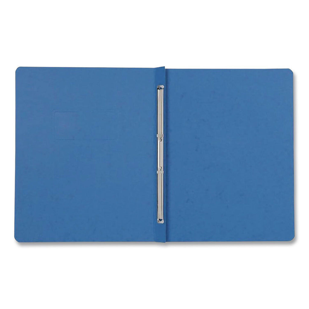 Two-Prong Pressboard Report Covers, Two-Prong Fastener, 3" Capacity, 8.5 x 11, Blue/Blue, 5/Pack