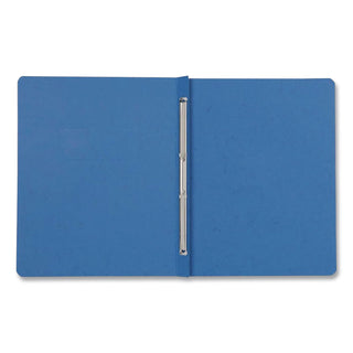 Two-Prong Pressboard Report Covers, Two-Prong Fastener, 3" Capacity, 8.5 x 11, Blue/Blue, 5/Pack