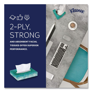 White Facial Tissue Junior Pack, 2-Ply, 48 Sheets/Box, 64 Boxes/Carton