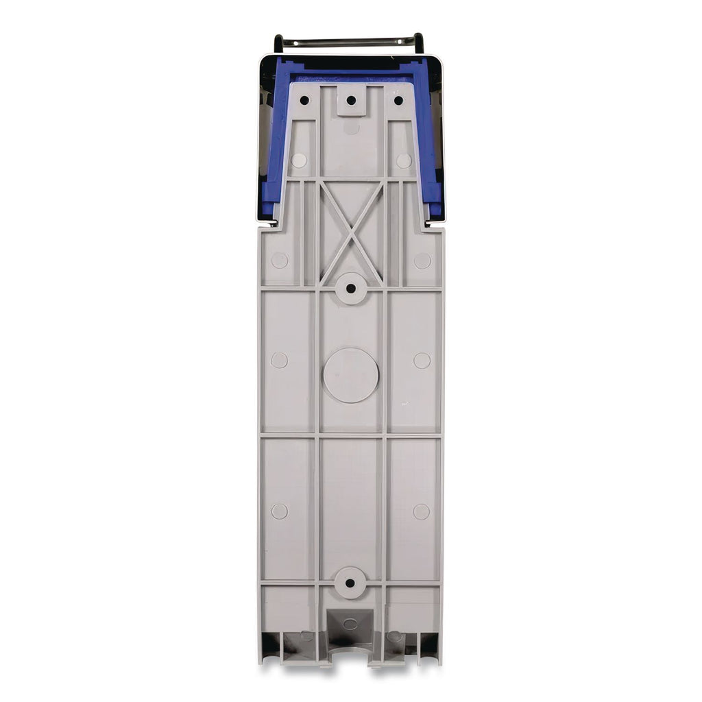 Heavy Duty Hand Care Wall Mount System, 1 gal, 5 x 4 x 14, Silver/Blue