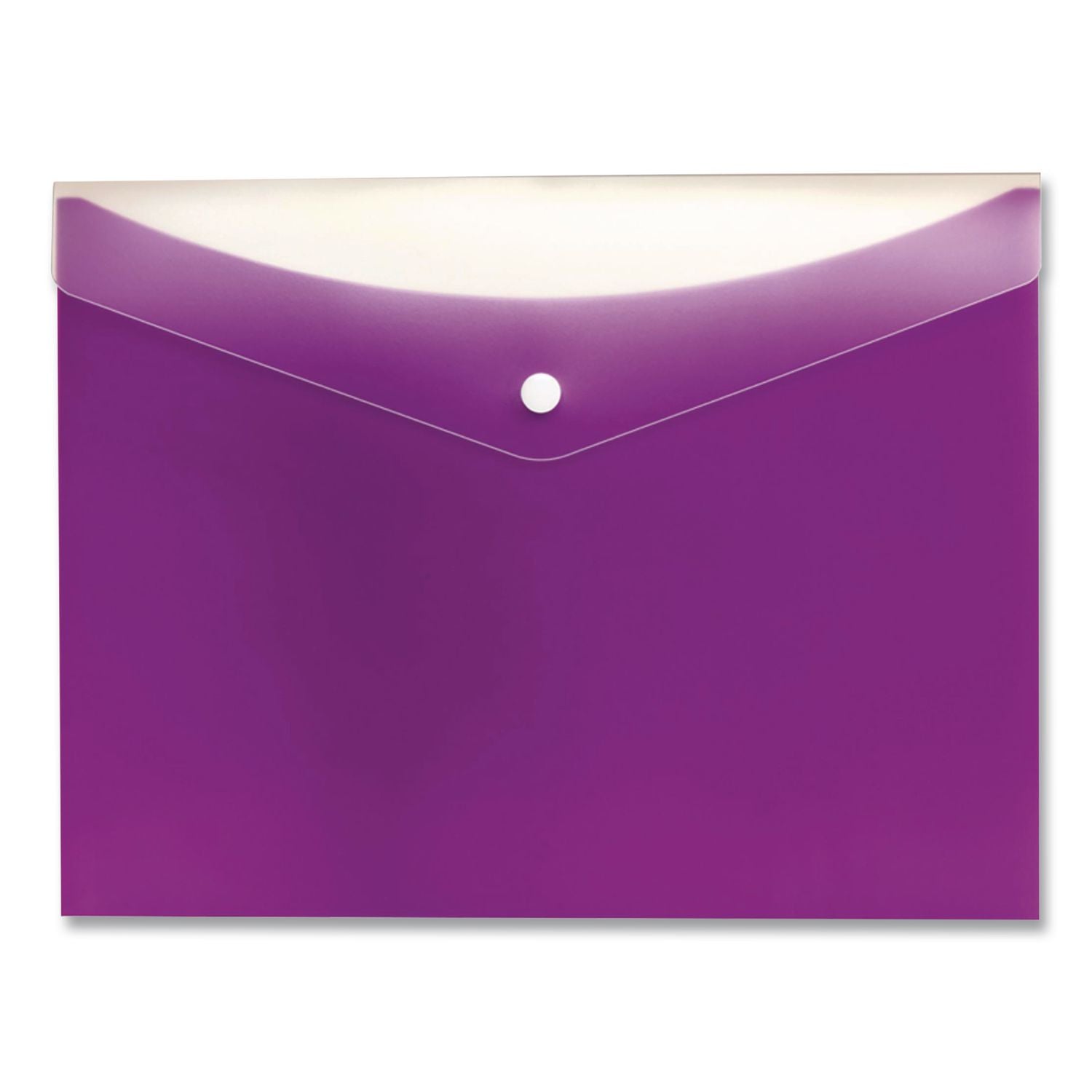 Dual Pocket Snap Envelope, 2 Sections, Snap Closure, Letter Size, Assorted Colors, 3/Pack