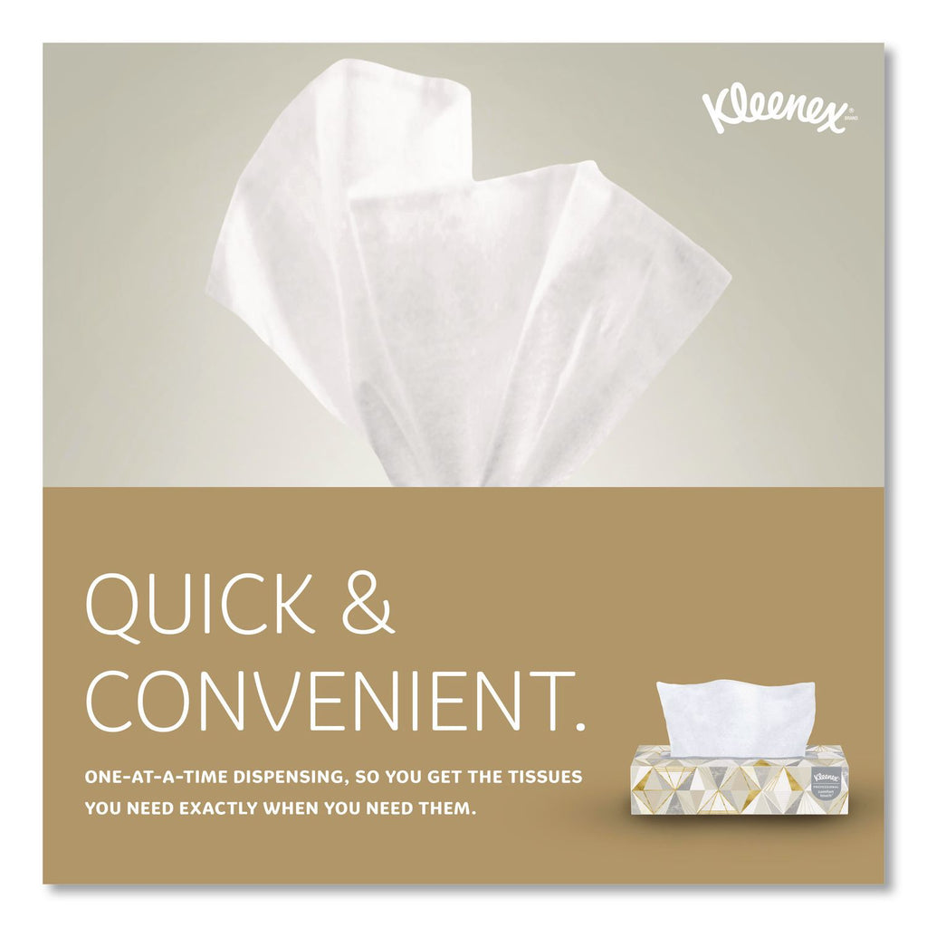 White Facial Tissue, 2-Ply, White, Pop-Up Box, 125 Sheets/Box