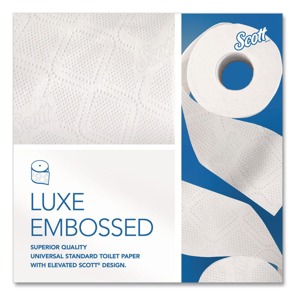 Essential Standard Roll Bathroom Tissue for Business, Septic Safe, 2-Ply, White, 550 Sheets/Roll