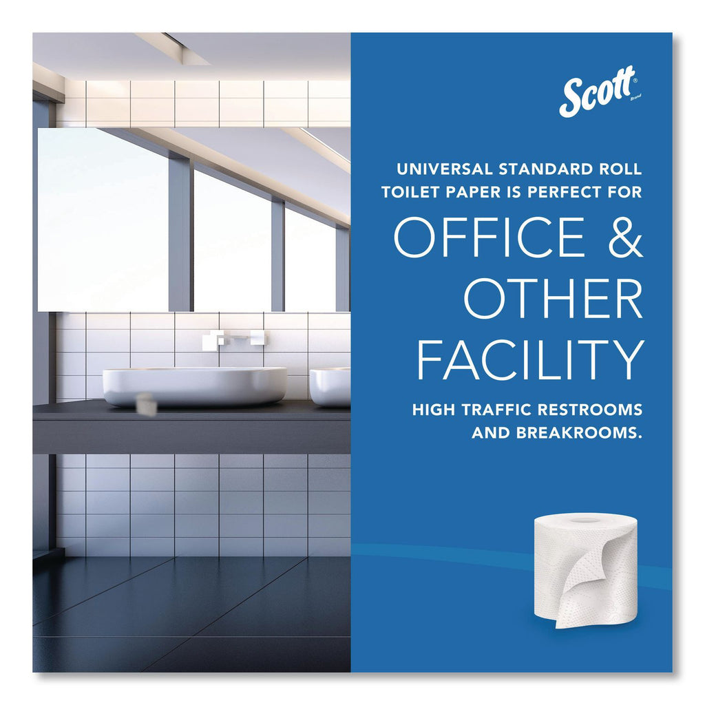 Essential Standard Roll Bathroom Tissue for Business, Septic Safe, 2-Ply, White, 550 Sheets/Roll