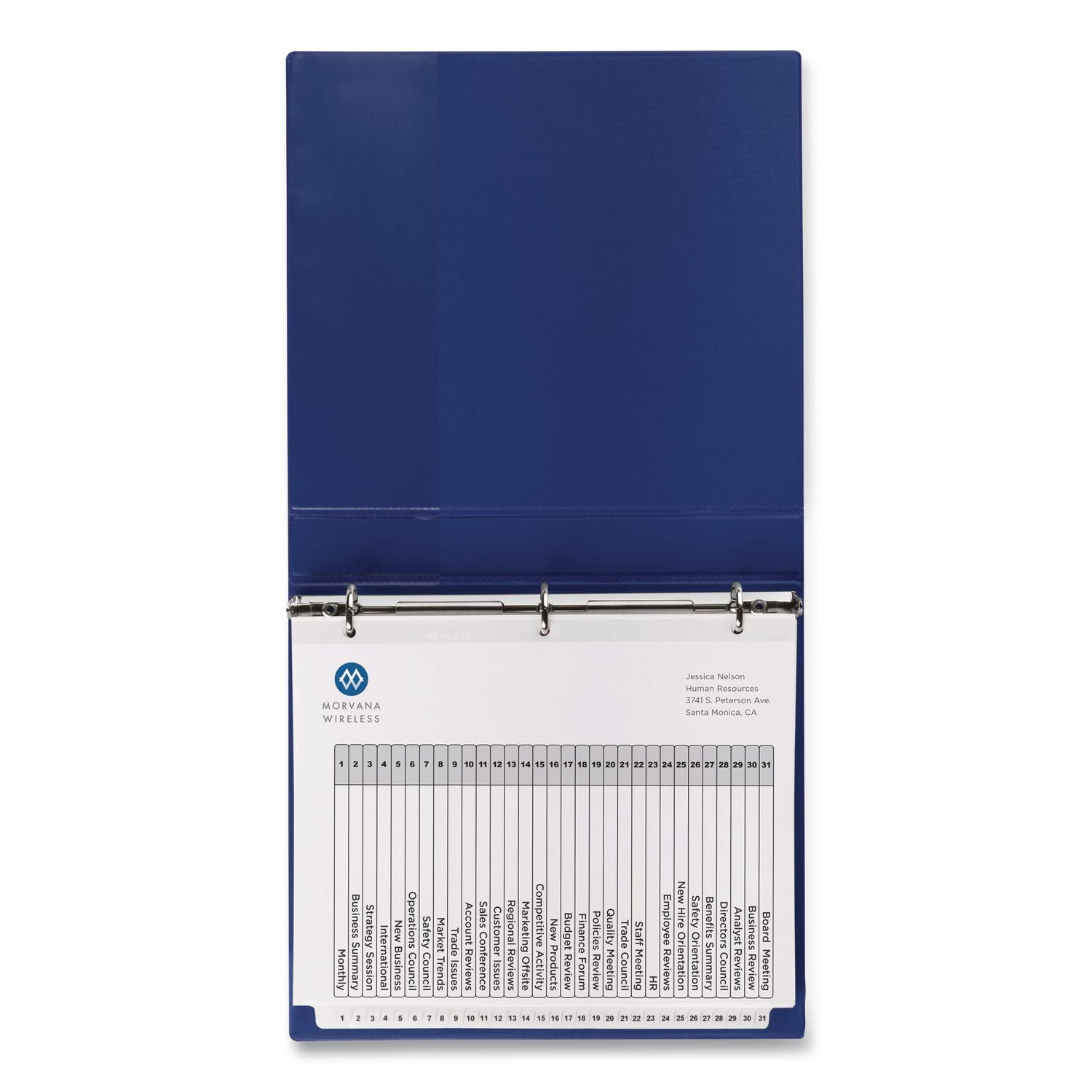 Customizable TOC Ready Index Multicolor Tab Dividers, 12-Tab, Jan. to Dec., 11 x 8.5, White, Traditional Color Tabs, 1 Set