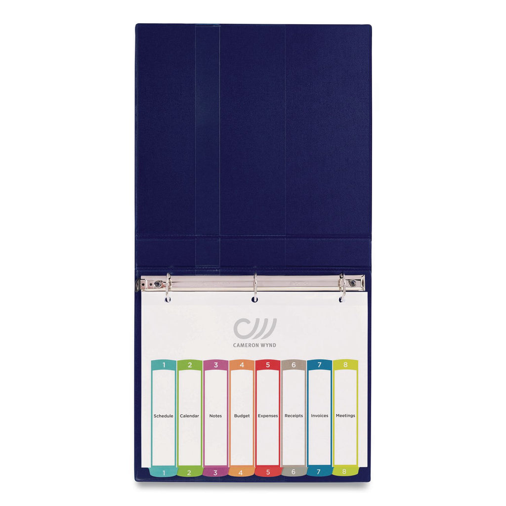 Customizable TOC Ready Index Multicolor Tab Dividers, 8-Tab, 1 to 8, 11 x 8.5, White, Contemporary Color Tabs, 1 Set