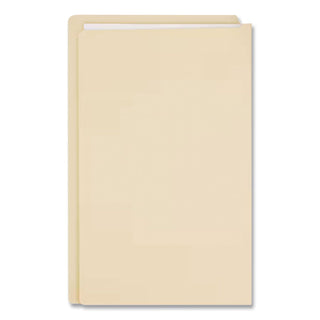 Heavyweight Manila End Tab Expansion Folders, Straight Tabs, Legal Size, 1.5" Expansion, Manila, 50/Box