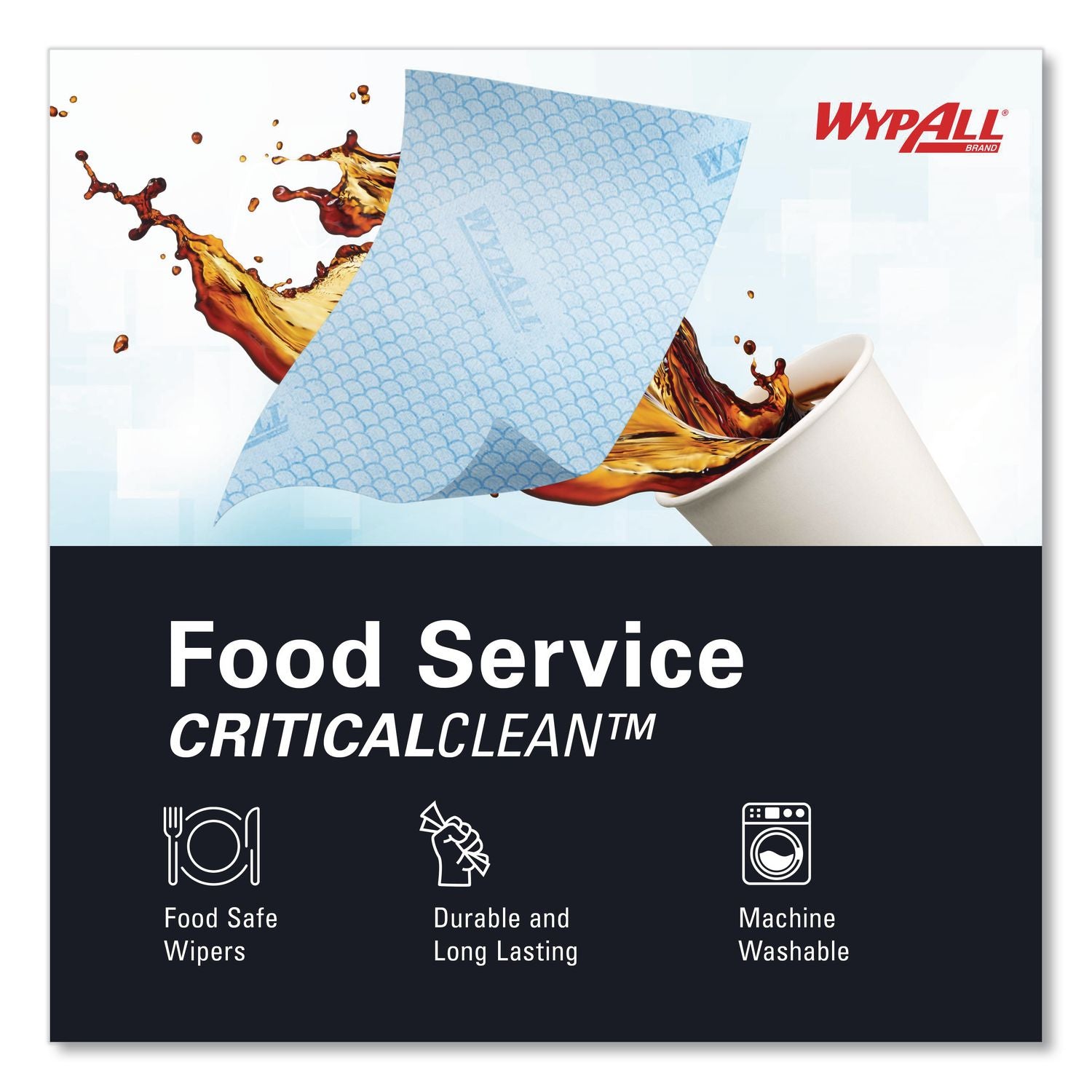 Foodservice Cloths, 12.5 x 23.5, Red, 200/Carton