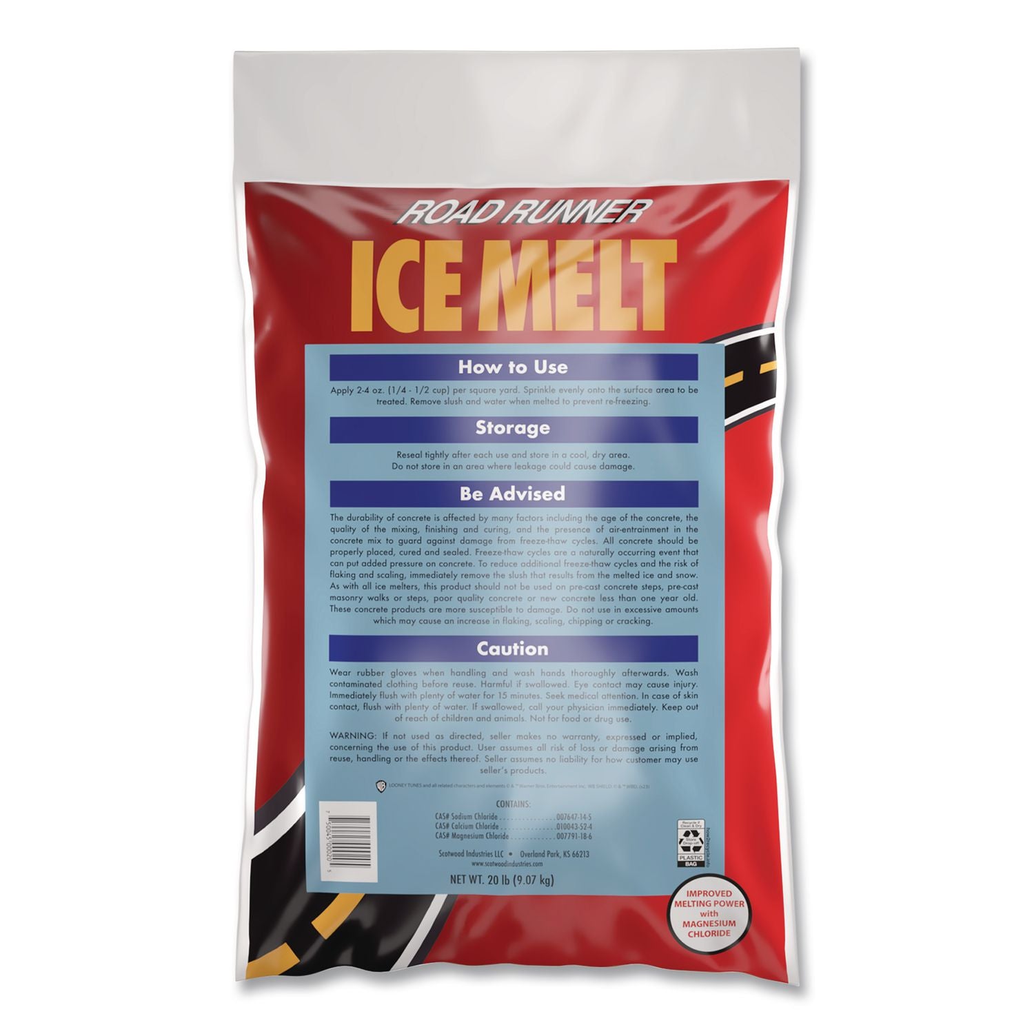 Road Runner Ice Melt, 20 lb Bag