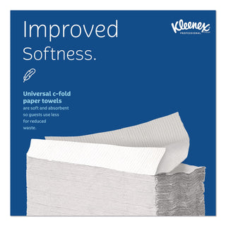 C-Fold Paper Towels, 1-Ply, 10.13 x 13.15, White, 150/Pack, 16 Packs/Carton