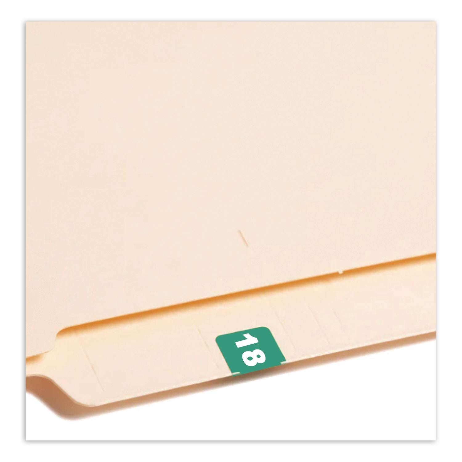 Yearly End Tab File Folder Labels, 18, 0.75 x 1.5, Teal, 500/Roll