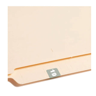 Yearly End Tab File Folder Labels, 19, 0.75 x 1.5, Gray, 500/Roll