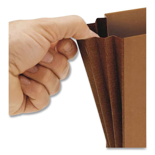 Classic Expanding Wallets, 3.5" Expansion, 1 Section, Elastic Cord Closure, Check Size, Redrope