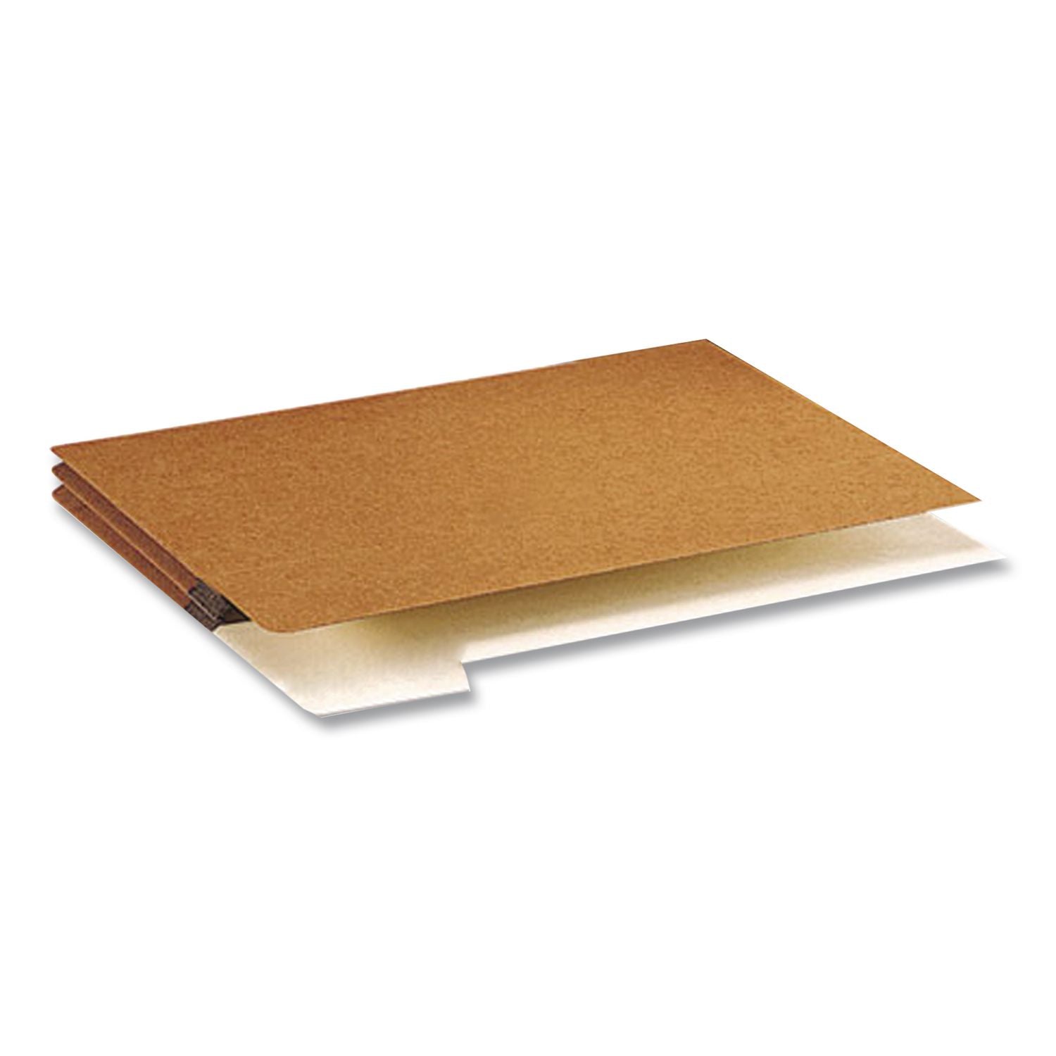 Redrope Drop Front File Pockets with 2/5-Cut Guide Height Tabs, 1.75" Expansion, Letter Size, Redrope, 25/Box