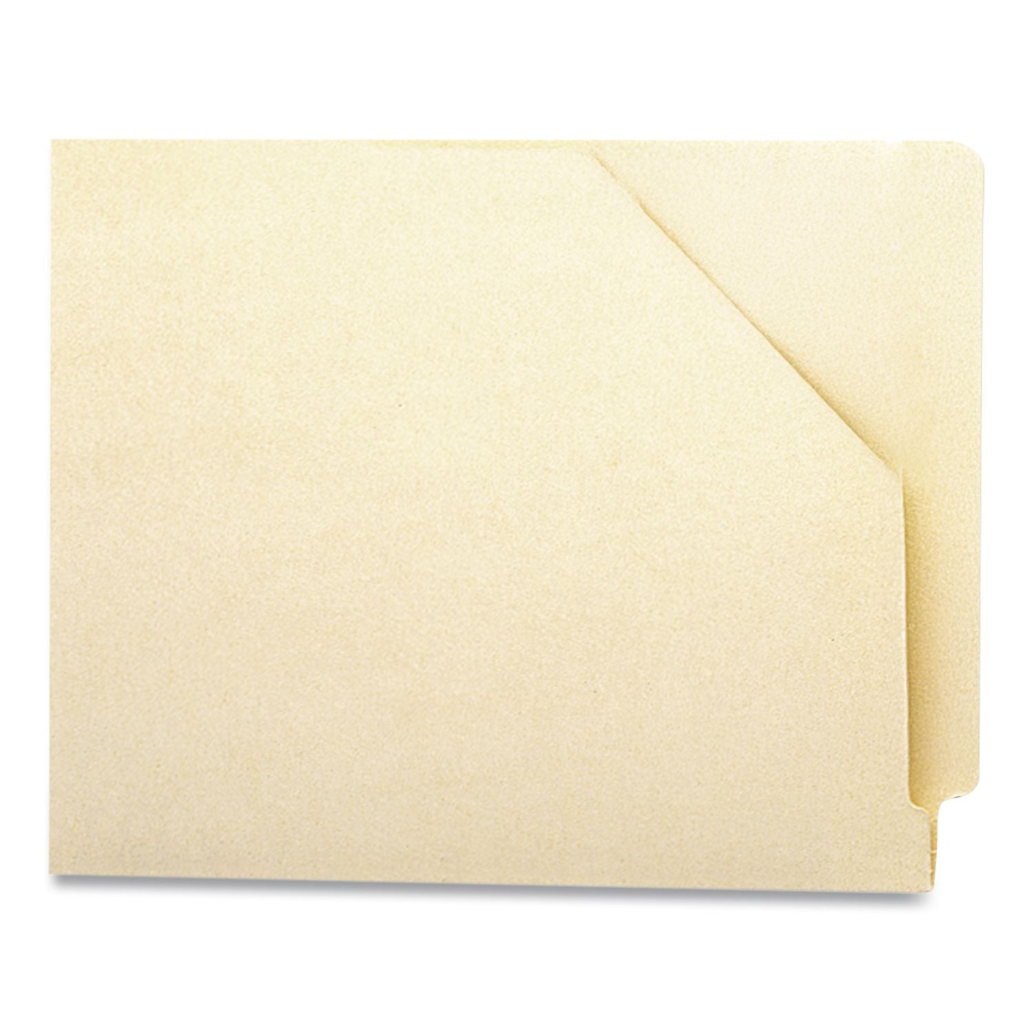 End Tab File Jacket with Antimicrobial Product Protection, Shelf-Master Reinforced Straight Tab, Letter Size, Manila, 100/Box