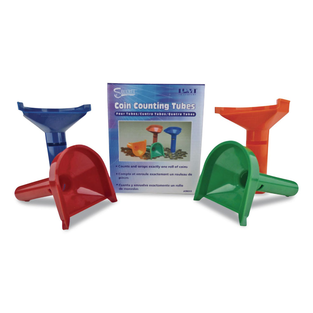 Coin Counting Tubes, Dimes, Nickels, Pennies, Quarters, One Full Wrapper/Tube Coin Capacity