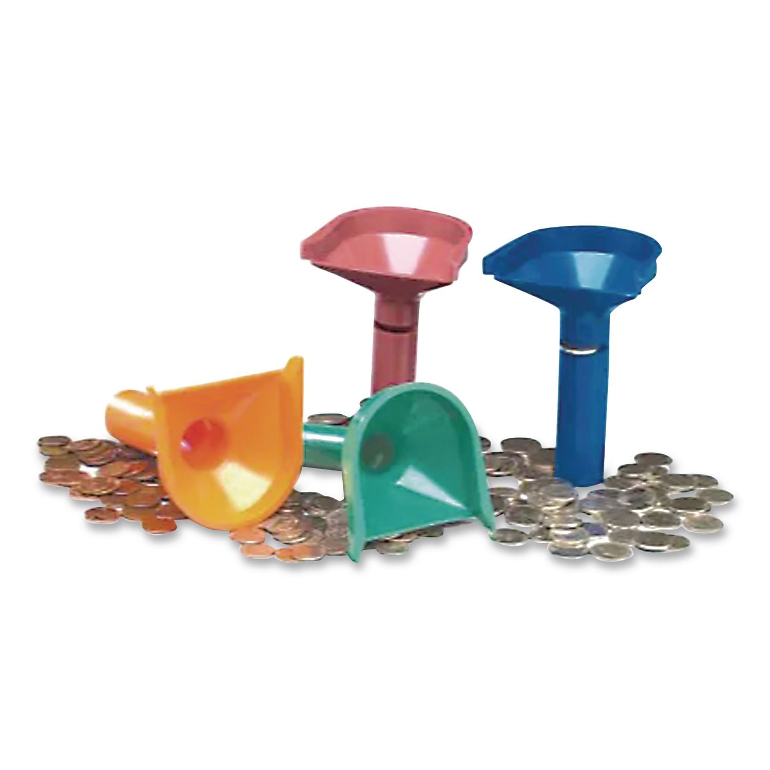 Coin Counting Tubes, Dimes, Nickels, Pennies, Quarters, One Full Wrapper/Tube Coin Capacity