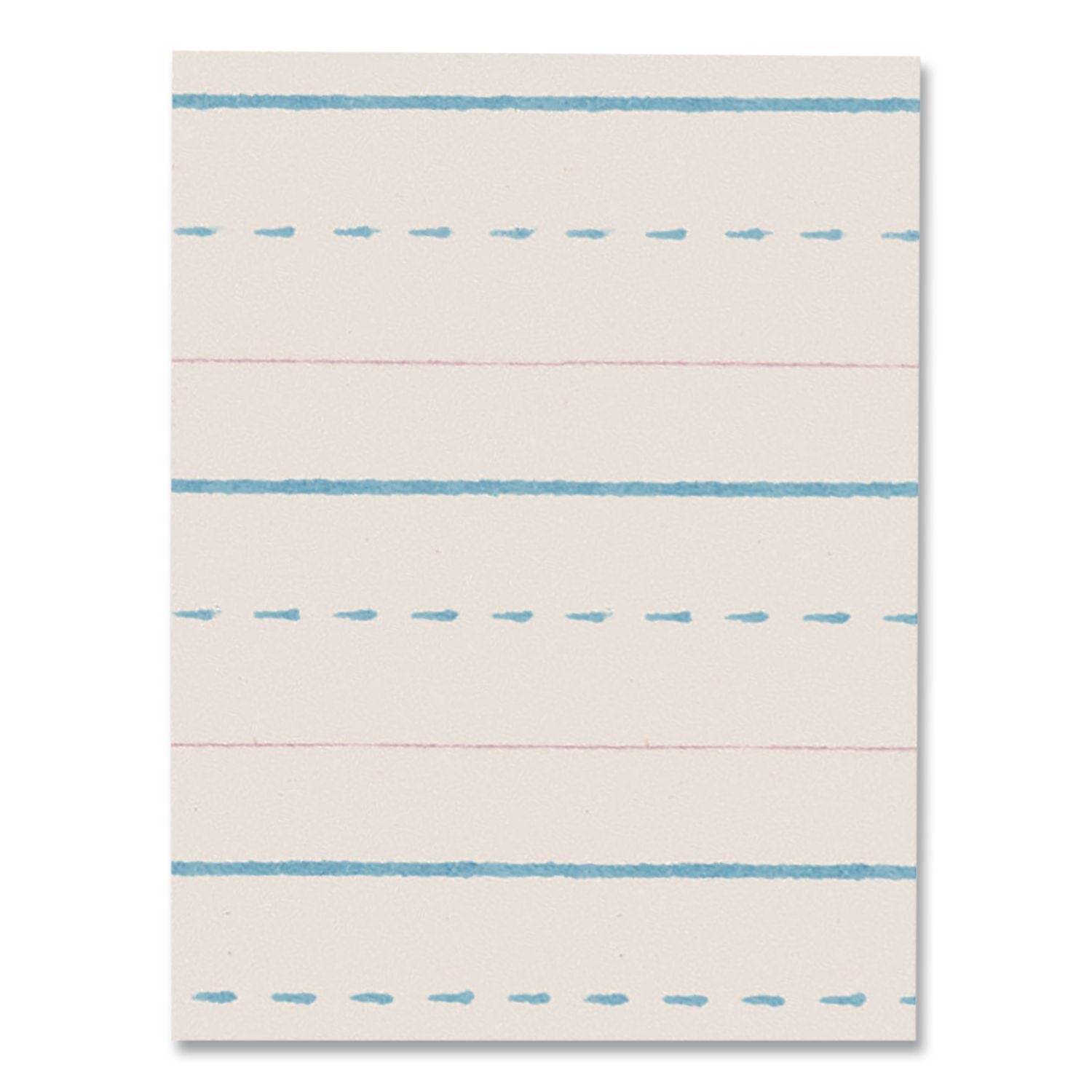 Multi-Program Handwriting Paper, 30 lb Bond Weight, 1/2" Long Rule, Two-Sided, 8 x 10.5, 500/Pack