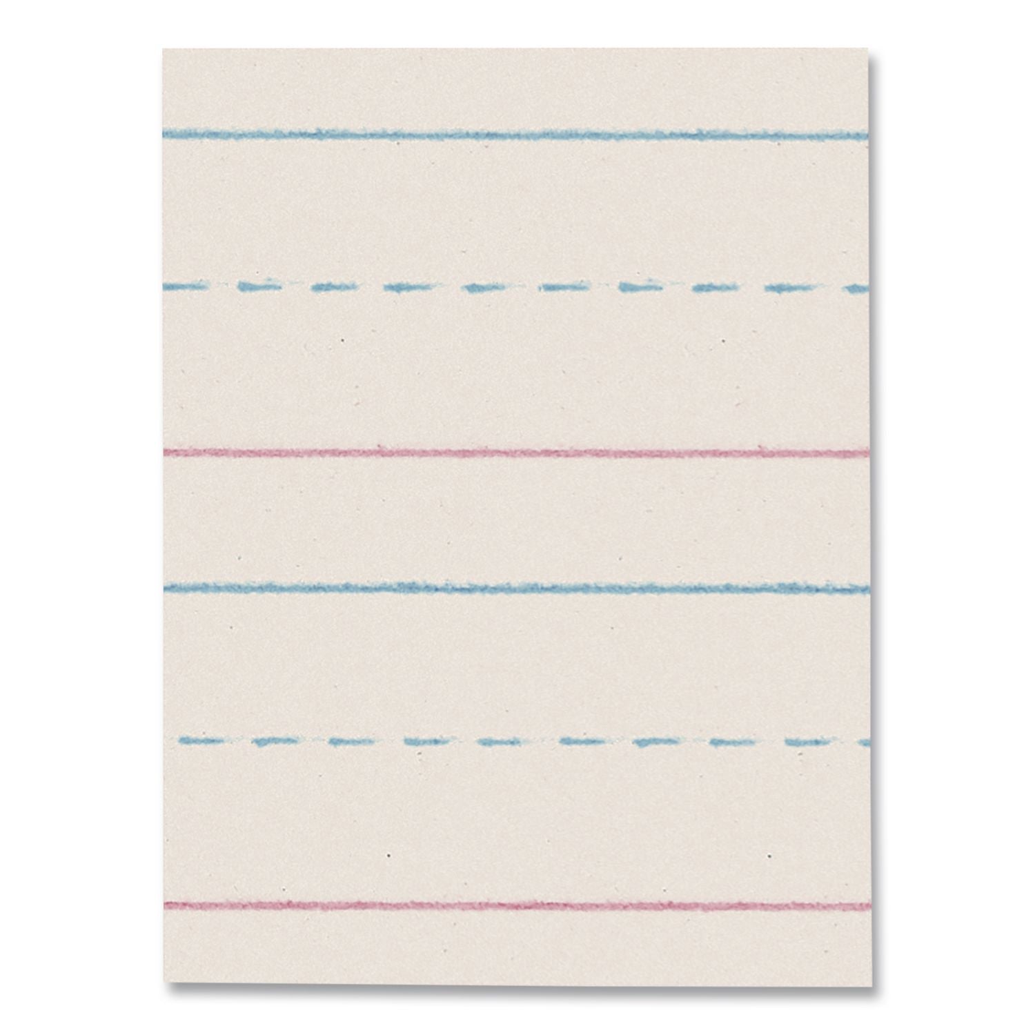 Multi-Program Picture Story Paper, 30 lb Bond Weight, 5/8" Long Rule, Two-Sided, 12 x 18, 250/Pack