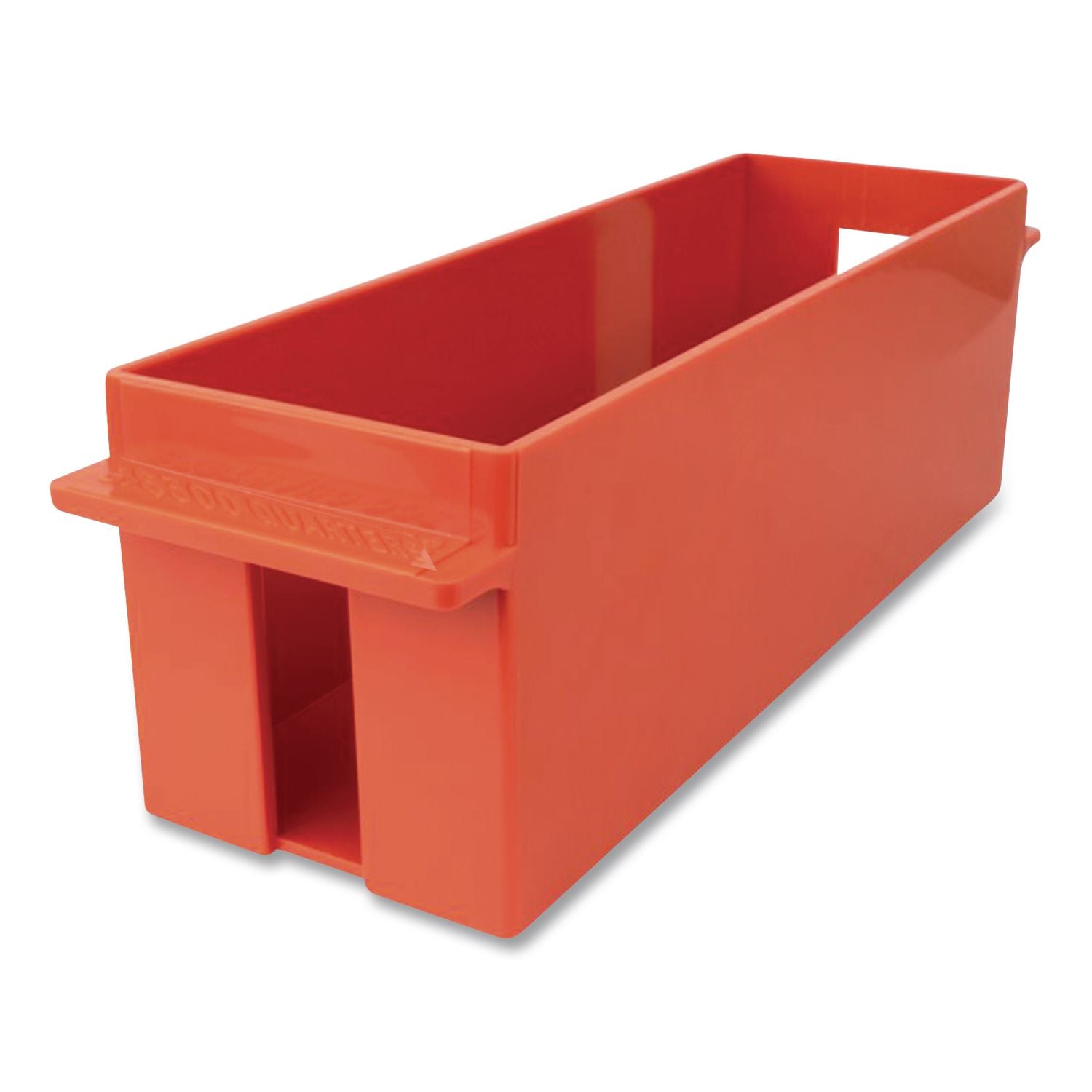 Extra-Capacity Coin Tray, Quarters, 1 Compartment, 11.5 x 3.38 x 3.38, Plastic, Orange