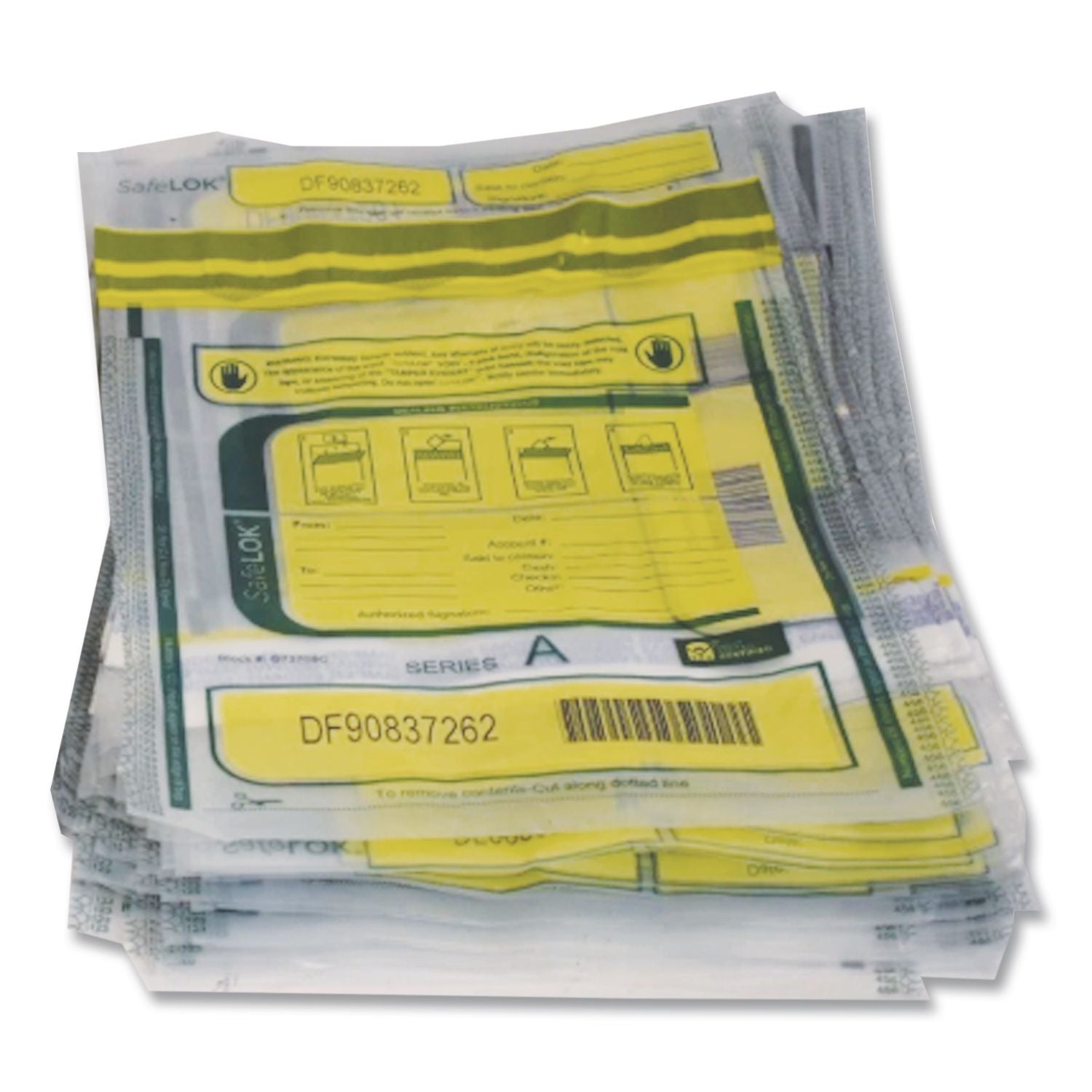 Series D Deposit Bags, 12 x 16, White, 100/Pack