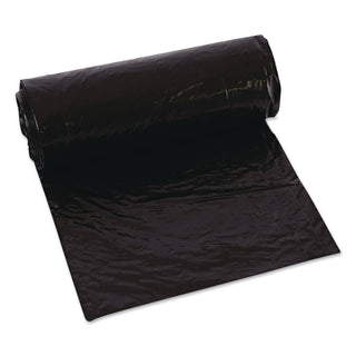 Linear Low-Density Can Liners, 33 gal, 0.63 mil, 33" x 39", Black, 25 Bags/Roll, 10 Rolls/Carton