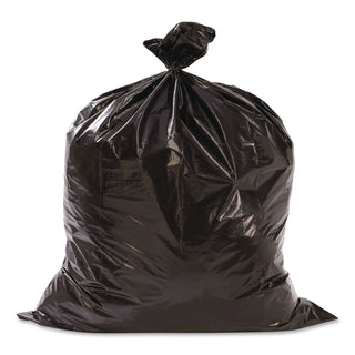 Linear Low-Density Can Liners, 33 gal, 0.63 mil, 33" x 39", Black, 25 Bags/Roll, 10 Rolls/Carton