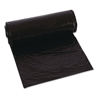 Linear Low-Density Can Liners, 55 to 60 gal, 0.9 mil, 38" x 58", Black, 10 Bags/Roll, 10 Rolls/Carton
