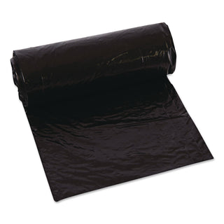 Heavy-Duty Low-Density Wing Tie Contractor Bags, 42 gal, 3 mil, 32.75 x 45.13, Black, 20 Bags/Roll, 4 Rolls/Carton