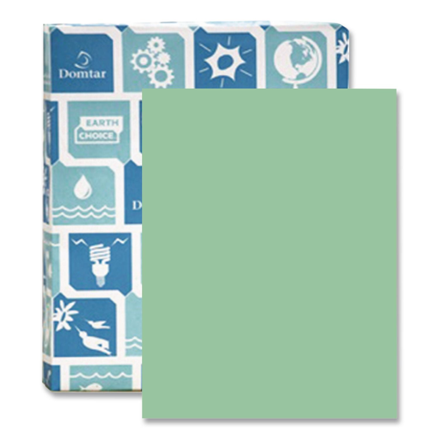 Cover Stock, 67 lb Bristol Weight, 8.5 x 11, Green, 250/Pack