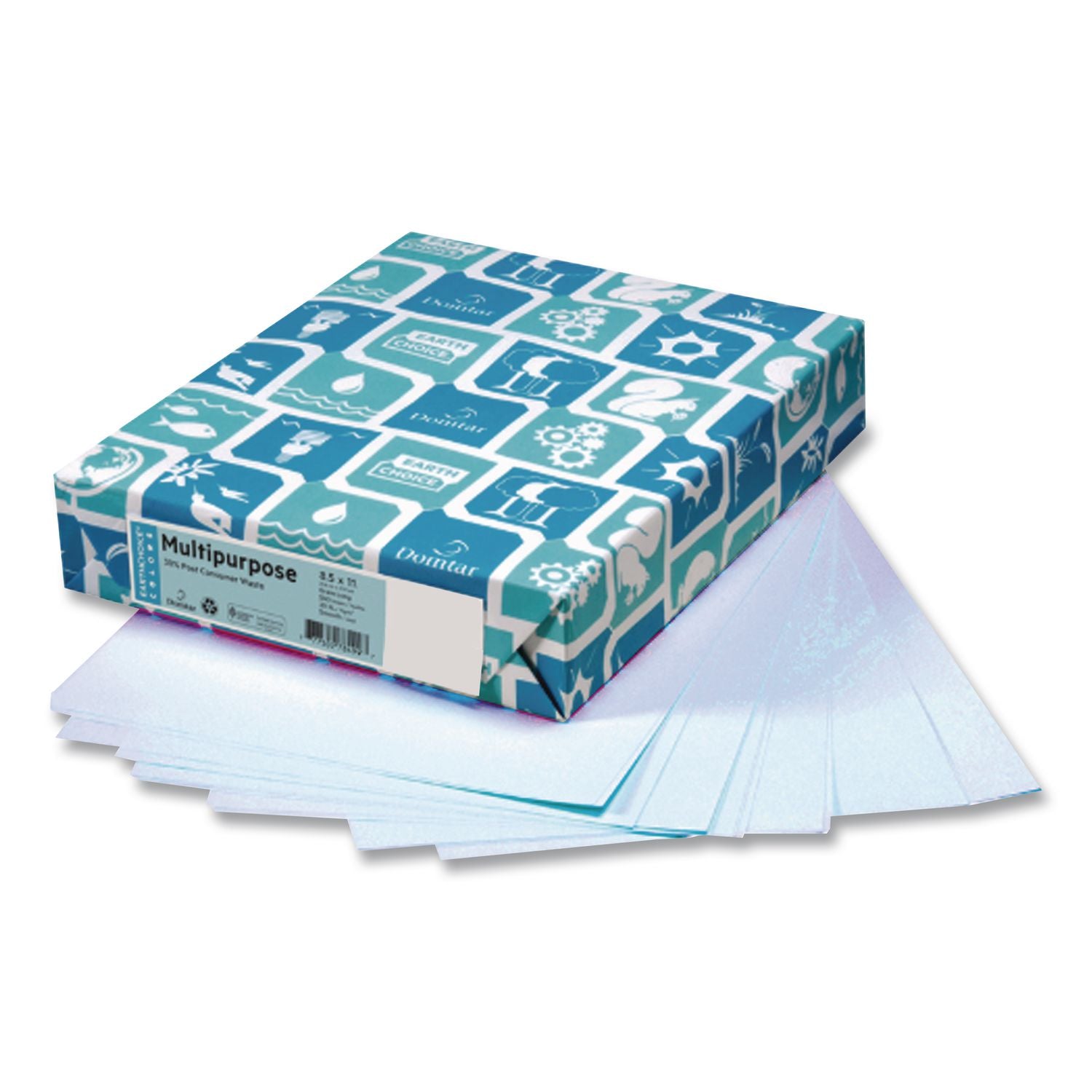 Card Stock, 110 lb Cover Weight, 8.5 x 11, Blue, 250/Pack