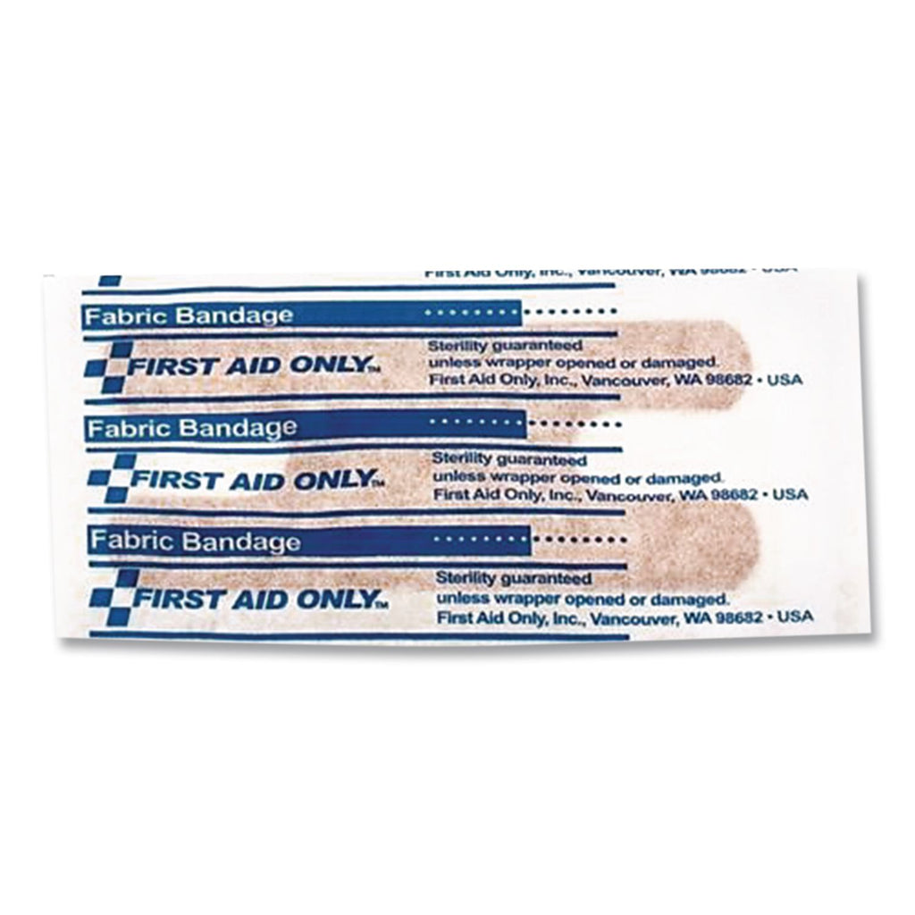Fabric Bandages, Four-Wing Knuckle, 2.5 x 3.25, 40/Box