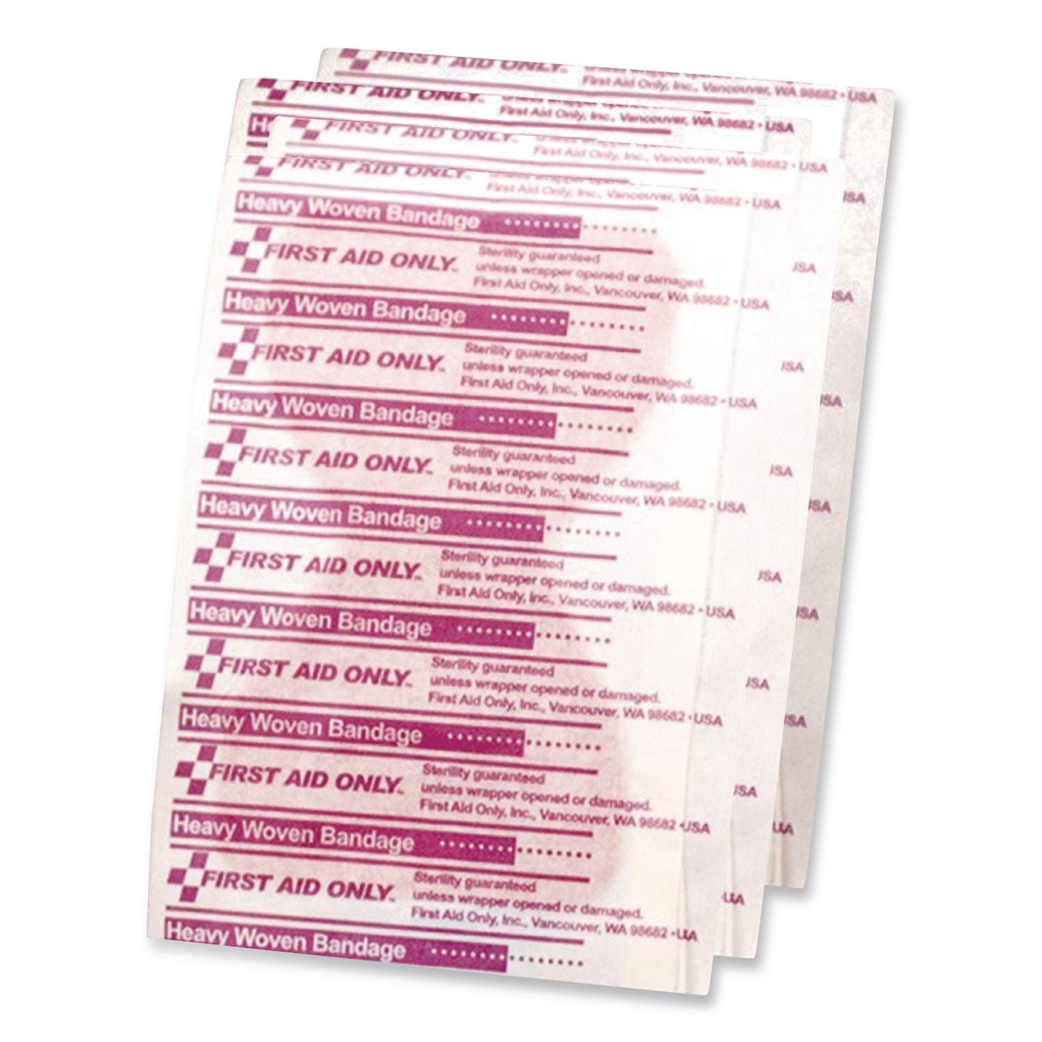 Heavy Woven Adhesive Bandages, Fingertip, 1.75 x 3, 25/Box