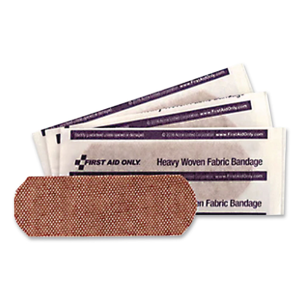 Heavy Woven Adhesive Bandages, Strip, 1 x 3, 50/Box