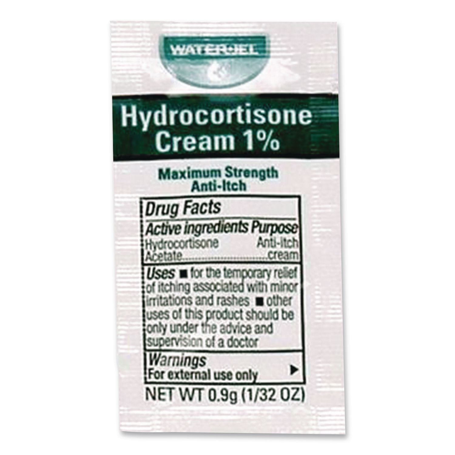 Hydrocortisone Anti-Itch Cream, 0.03 oz Packet, 25/Box