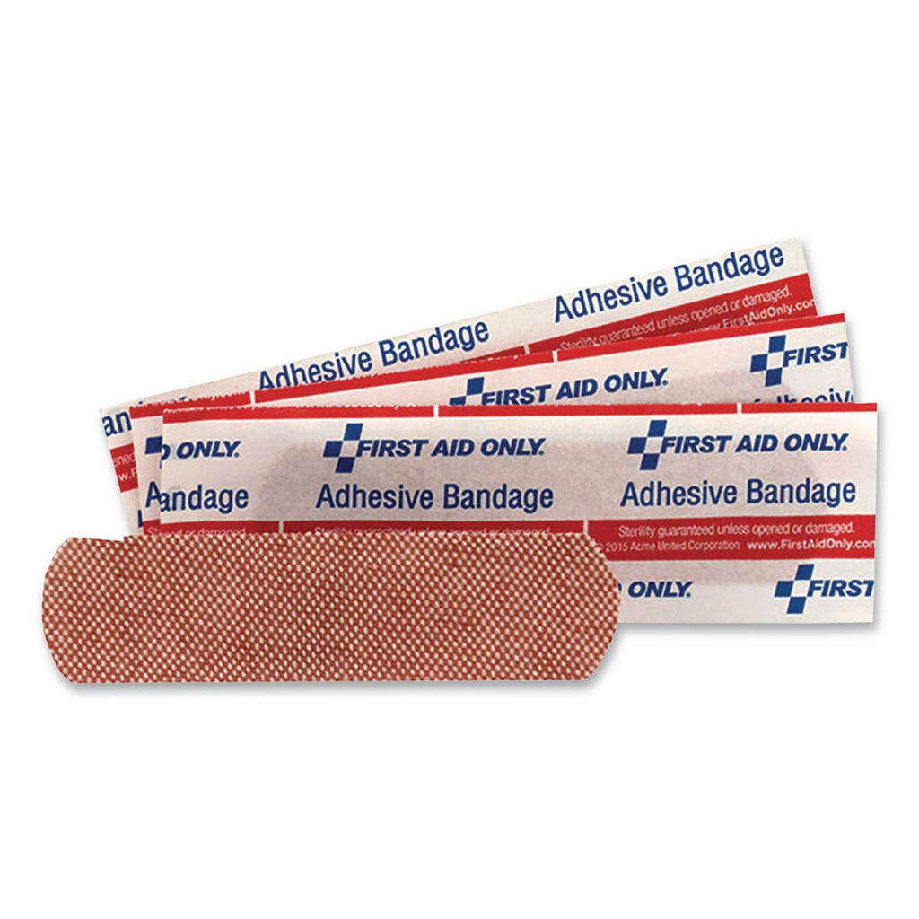 Heavy Woven Adhesive Bandages, Strip, 0.75 x 3, 100/Box