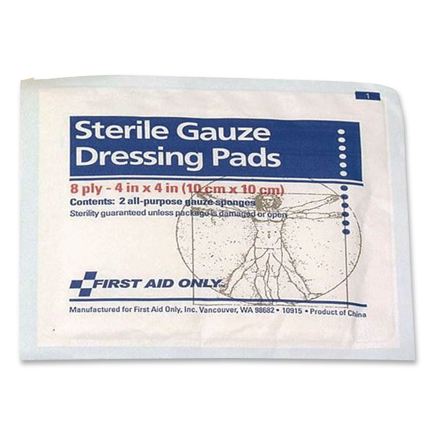 Sterile Gauze Pads, 4 x 4, 50/Box