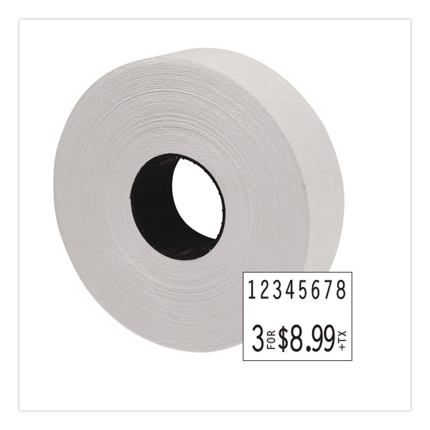 Two-Line Pricemarker Labels, White, 1,750 Labels/Roll, 2 Rolls/Pack